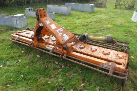 Maschio 3m power harrow and crumbler roller