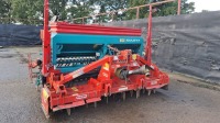 Sulky Tramline Compact drill and 2007 Maschio 3000 3m power harrow combination, 2008 - 2