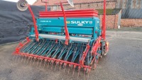 Sulky Tramline Compact drill and 2007 Maschio 3000 3m power harrow combination, 2008 - 4