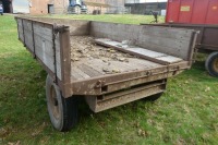 Harford wooden 2-wheel hydraulic tipping trailer - 2