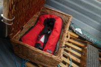 'Chill Out', 10ft boat with 5hp Mariner Fourstroke outboard motor, c/w trailer, oars and mounts, life jackets, picnic basket and umbrella - 6