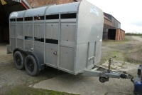 Graham Edwards GT126 12ft livestock trailer c/w partition