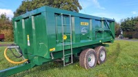 Bailey 10T tandem axle grain trailer, standard drawbar and hydraulic end door, 2020