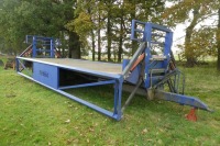 Included by permission: Watkins 9.8m bale trailer, hydraulic folding sides, 560/45R22.5. 2019 - 2