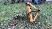 Browns mole plough, 3 point linkage, nearly new leg