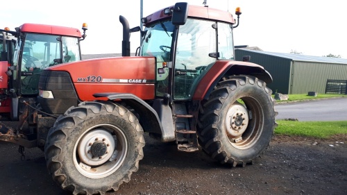 Case MX 120 4wd tractor S823 SKU, 1649.7 hrs