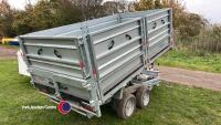 Brian James tipping trailer, 2024. everything works as should, like new - Key in office - 4