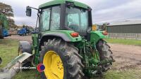 John Deere 6200 tractor 6320hrs 90% tyres, was driven around the sale but has a lift pump wiring issue - Key in office - 3
