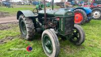 1941 Fordson Standard N wide winged tractor, EDF 622, c/w belt pulley and buff log book. Starts, runs and drives- V5 in office (booklet style V5) - 2