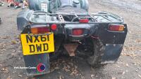 Yamaha Grizzly 550 quad c/w new battery and V5, road legal, working order, 2012 - Key in office - 4