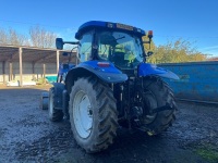 New Holland T6030 Plus 4wd tractor, 40kph, Electroshift, 420/85R38 & 14.9R24, c/w MXU310 power loader & bucket, 4027 hours, YX60 AXO - 4