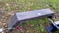 Pair of galvanised double axle mud guards - 2