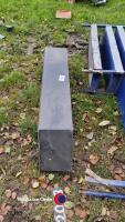 Pair of galvanised double axle mud guards - 3