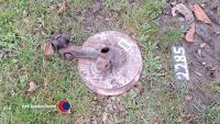 Ransomes plough discs and arm