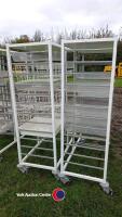 2 x 5ft x 4ft racks on wheels