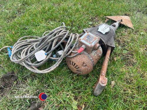 Electric single phase silage/hay knife