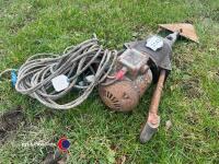 Electric single phase silage/hay knife