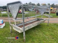 Cattle trough with hayrack - 3