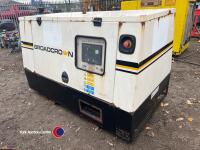 Broadcrown 415/230v, 10kva diesel generator, quiet 1500rpm set, ideal for prolonged use. Runs and makes power - 4