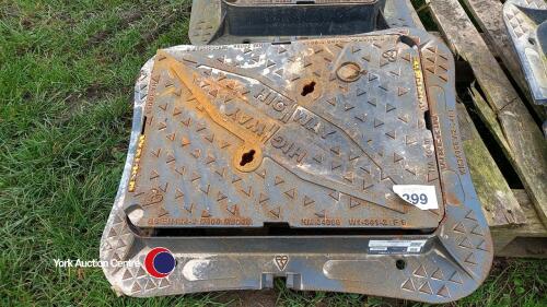 Large cast iron manhole top