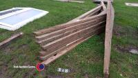 9 x wooden roof trusses, cover 4.2m - 4