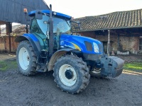 New Holland T6030 Plus 4wd tractor, 40kph, Electroshift, 420/85R38 & 40.9R24, 4526 hours, YX12 CPY