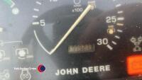 John Deere 4300 compact tractor with 430 loader, forks and bucket - Key in office - 7