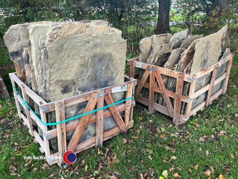 Stillage of stone slates