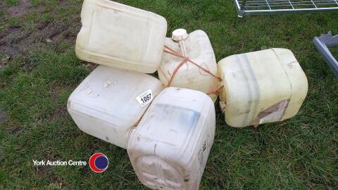 4 x 15ltr empty drums, previously had Manganese in