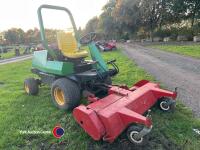 John Deere F1145 ride on mower with Trimax flail, new flails 10 hours ago, full v5, great mower for long or short grass, only for sale due to upgrade, paperwork & key in office- V5 in office - 2