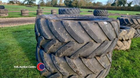 Pair of 710/70/38 Bridgestone VF tyres