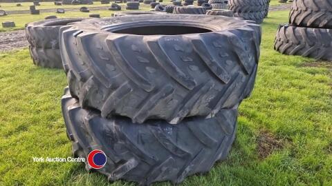 Pair 620-70R42 Kleber tyres