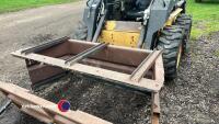 New Holland skidsteer c/w bale spike and muck scraper - Key in office - 4