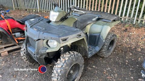 Polaris Sportsman 500 quad bike, road registered, V5 log book and key in office