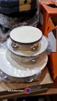 2 x sets of 3 of new quality tambourines - 2