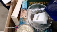 2 x boxes of bric a brac including boxed toilet seat and car DVD player - 5