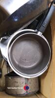 2 x boxes of kitchen items including pans and utensils - 6