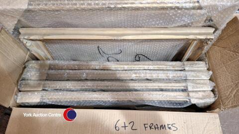 6 x new gilt picture frames & 2 others