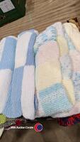 Box of 6 x hand knitted blankets - 4