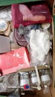 2 x boxes of household items including picture frames, pot pourri sticks and gift sets - 2