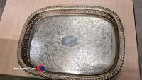 Box of silver plate tableware - 6