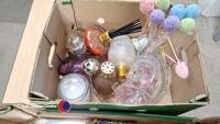 2 x boxes of ornaments including diffusers and carriage clock - 3