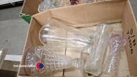 2 x boxes of glassware, some crystal - 2