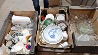 3 x boxes of pottery and glass - 5