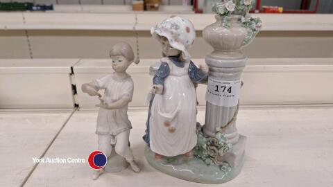 2 x Lladro figures