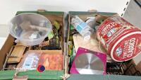 2 x boxes of miscellaneous kitchen/tableware/bric a brac - 4