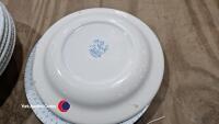 Wade blue and white flowered dishes and plates. - 4