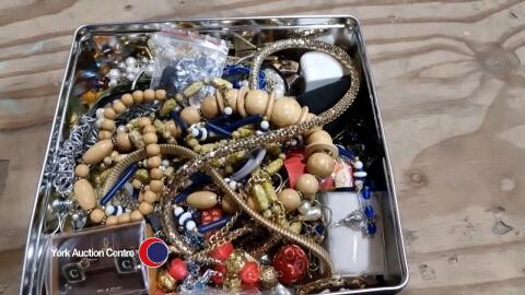 Box of costume jewellery