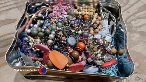 Box of costume jewellery