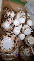 Box of Colclough china tableware